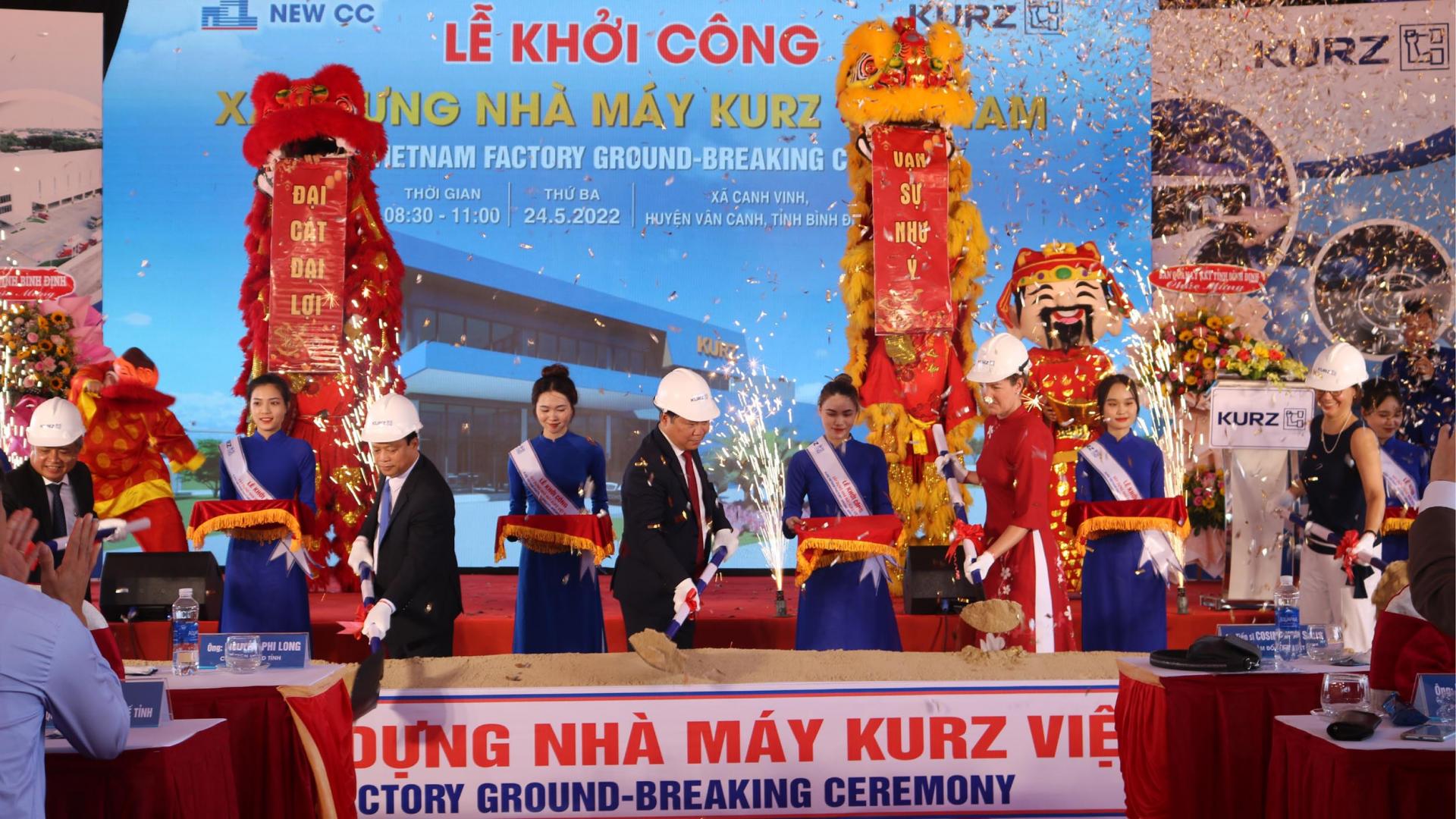 Dự án đầu tiên được khởi công tại KCN Becamex Vsip Bình Định