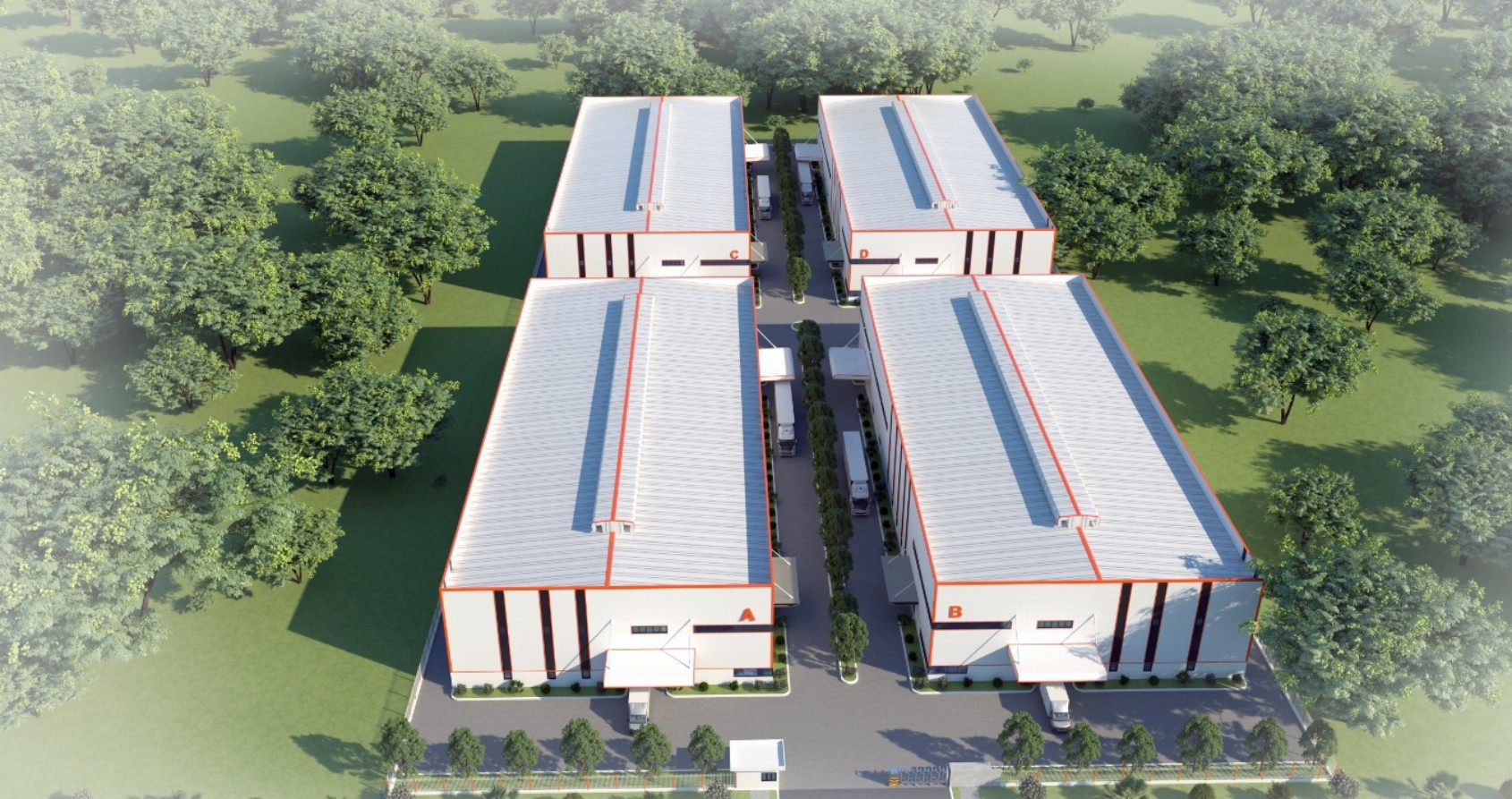 Cho thuê 26000 m2 nhà xưởng trong KCN tại Vĩnh Phúc