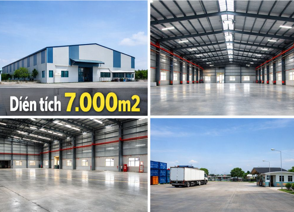 CHO THUÊ NHÀ XƯỞNG TẠI KIẾN AN HẢI PHÒNG – DIỆN TÍCH 7.000m²