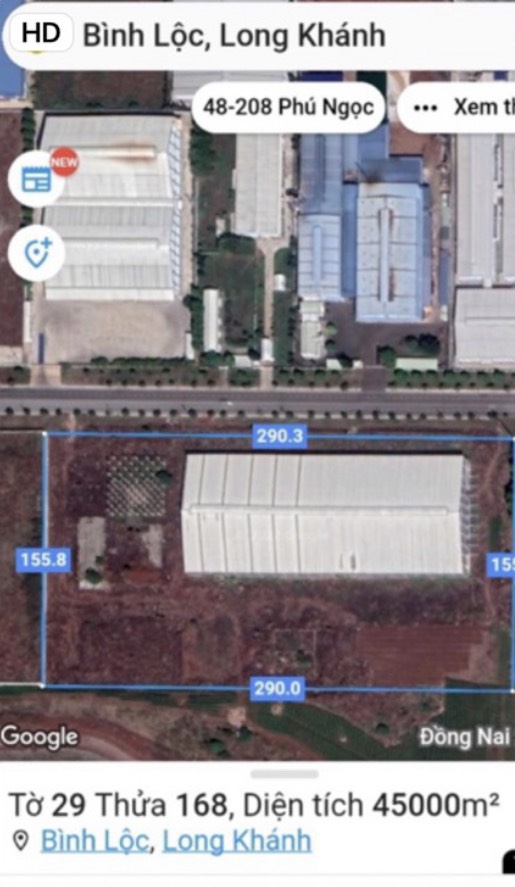 [ M&A] Sang nhượng đất kèm nhà xưởng KCN Long Khánh tỉnh Đồng Nai