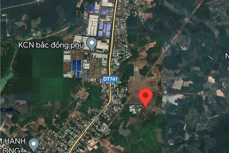 Sang nhượng 30000 m2 đất làm kho xưởng tại KCN Đồng Phú, Bình Phước.
