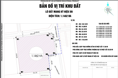 Bán 1.14 ha đất giá bằng 70% giá thị trường tại KCN Đại An tại Hải Dương
